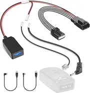 Gonofeto Radar Detector Power Cord Adapter,(5Pin Type-F)Compatible with Ford Mach-E, Bronco Sport, Explorer with Auto Dimming Rearview Mirror,RJ11 DC3.5 Radar Detectors Charger Cable, Built-in Hidden