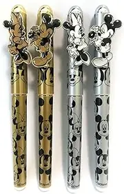 Mickey Minnie Mouse Gold Silver 4PCS Pen Set