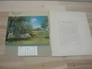 NOS 1951 WESLEY L. BRUEY CREAMERY NOFOLK CONN CALENDAR DOWN ON THE FARM