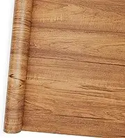 15.7" ×118" Wood Grain Wallpaper Peel and Stick Vinyl Film Self Adhesive Waterproof Decor Wall Paper for Cabinet Drawer Shelf Liner Easy to Clean