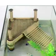 Aquarium landscaping Turtle climbing platform tortoise basks in the sun
