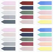600 Pieces Page Markers Sticky Index Tabs, 15 Colors Book Annotation Supplies Aesthetic, Writable and Repositionable File Tabs Flags for Reading Notes Classify Files (Arrow)