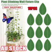 10 Pcs Leaf Shape Plant Climbing Wall Clip Sticky Hook Vines Fixing Clip HoldHG