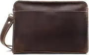 [DLUXCA] 1 Piece Retro Large-Capacity Business Clutch Clutch Bag Casual Hand Bag Men's Bag (Color : D, Size : 16 * 8 * 25cm)