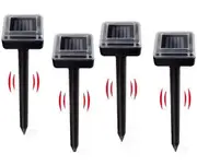 4 Pack Solar Mole Deterrents, Solar Ultrasonic Mole Deterrents, Vole Deterrents, Mole Repellents, Mole Repellents