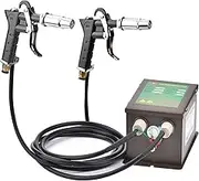 Ionizing Air Gun,Industrial Anti Static Ionizer with 0-30cm Photoelectric Sensor,Static Eliminator,Static Removal for Electronic Repair,for Static Removal(2 Port)