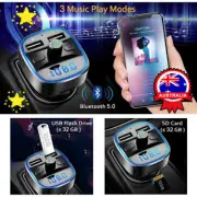 Bluetooth 5.0 Wireless Car FM Transmitter MP3 Player Radio 2 USB Charger Adapter