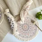 Decor Tableware Woven Cotton Heat Insulation Pads Placemat Coaster Table Mat