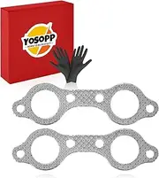 YOSOPP Exhaust Manifold Gasket for Polaris Ranger 700/800XP, RZR 4 800, Sportsman 600/700 EFI, Forest 800 （2Pcs）