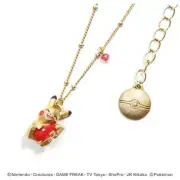 Pikachu hanging necklace pokemon palnart poc