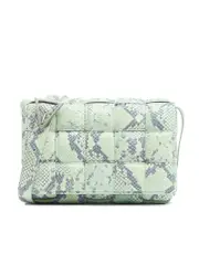 Bottega Veneta Padded Cassette in Dew & Black