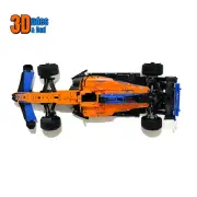 Wall Mount Bracket (horizontal) for LEGO Technic McLaren Formula 1 2022 (set 421