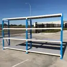4M Length Metal Warehouse Racks Storage Shelving Workshop Shelf Racking Shelves