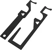 2 Pcs Multipurpose Leverage Tools Black