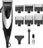 Wahl Quick Clip Professional Hair Clipper | Maintenance-Free Steel Blades | Complete Kit with 6 Guide Combs & Tools