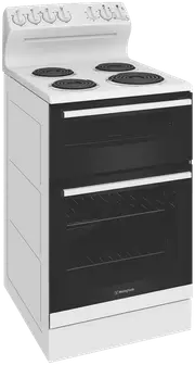 Westinghouse 54cm Electric Freestanding Cooker White Coil Hotplates