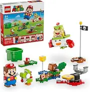 LEGO Super Mario Adventures with Interactive LEGO Mario Toy for 6+ Year Old Boys & Girls, Bowser Jr.’s Clown Car Model, Building Set Game with Yoshi Figure, Creative Kids' Toy for Gaming Fans 71439