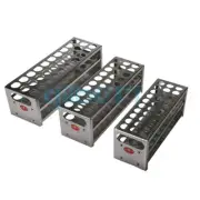 15.5-25.5mm Inner Diam 24/30/40 Holes Aluminum Test Tube Stand Rack Holder Lab