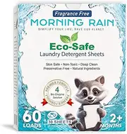 Morning Rain Laundry Sheets (60 Loads, Fragrance Free)