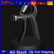 Hand Grip Strengthener Black Grey Spring Grip for Sports Exercise (Black) AU