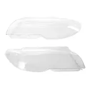 For- E46 2dr Coupe 325ci 330ci 2003-2006 Lh+rh Headlight Head Light Lamp Lens Cover Yalo transparent