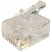 Dynamix RJ-12-20 RJ-12 Plug 20pc Bag 6P6C Modular Plug. 3 micron. [RJ-12-20]