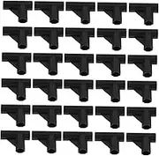 Milisten 50pcs Storage Rack Tee Joint Wrench Valve Tools Tire Stems Valve Cores Removal Tire Valve Stem Valve Opening Closing Tools Installations Tool Valve Stem Installer Black Plastic