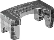 Perfk Bathroom Toilet Stool Squatting Stool Ergonomic Sturdy Stable Toilet Auxiliary Step Stool Bathroom Stool for Bathroom Office