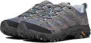 MERRELL WOMENS MOAB 3 HIKING SHOE CONTOURED INSOLE REINFORCED HEEL SMOKE SIZE 10