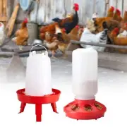 Chicken Feeder and Waterer Set Durable Duck Feeder for Quail Pigeon Backyard