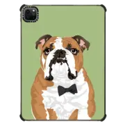 iPad Pro 11-inch (3rd/4th gen) iPad Impact Case Gentleman English Bulldog iPad Case for Dog Lovers
