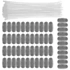 50Pcs Washing Machine Lint Trap Stainless Steel Lint Snare Traps with 50 SihVt
