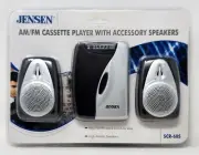 Jensen SCR-68S AM/FM Cassette Player With Accessory Speakers Vintage SEALED