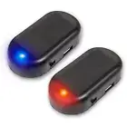Fake Solar Power Car Alarm LED Anti-Theft Warning Flashing RED Light Lamp