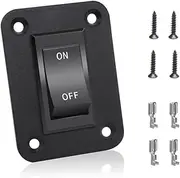 Veulrn On-Off Switch 12V 20A 4 Pins DPST Rocker Switch Panel RV Light Switch for RV Trailers CampersBoats KCD2-7-201-B1-DZ