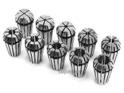 10pcs 1 - 10mm ER16 Lathe Spring Collet Drill Bit Holder Vice Clamp CNC Tool Set