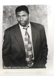 Jerome Preston Bates Ins Signed Autographed B/W 8x10 Photo SHAFT- THE CONTRACTOR