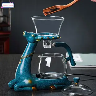 Creative deer glass teapot heat-resistant glass teapot tea m