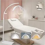 Lash Light Half Moon Lamp for Eyelash Tech 238 Light Bead LED Floor Lamp with Adjustable Color & Height & Brightness Ring Light for Tattoo Artists, Nail Tech Esthetician Lamp with Phone Holder