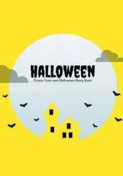 Halloween: Create Your Own Halloween Story Book, 100 Pages, Full Moon Yellow by