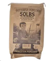 New 50lbs Butterfly Shaped Unpopped Popcorn Kernels