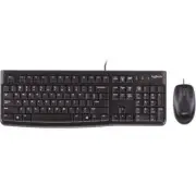 LOGITECH MK120 Keyboard & Mouse Combo Quiet typing and Spill resistant High-defi
