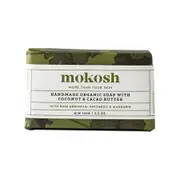 Mokosh Handmade Soap with Rose Geranium, Patchouli & Mandarin