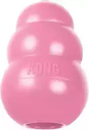 SMALL PINK KONG Puppy- Dog Chew Toy - Play Fetch Chewers Teething Aid