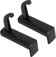 SHINEOFI 2Pcs Self Adhesive Headphone Holder Hooks Black Headset Rack Hanger for Home Office Internet Cafe Prevent Scratches Easy Access Strong Adhesive Design