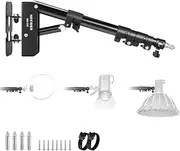 NEEWER Ring Light Wall Mount Boom Arm, 22"-46"/55-116cm 180° Swivel Triangle Light Wall Mounting for Photography Strobe Monolight Softbox Umbrella Reflector, Aluminum Alloy, 6.6lb/3kg Capacity, WB-100