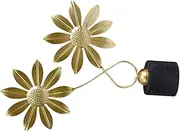 Light Luxury Wrought Iron Ornaments Flower Ornaments Decorative Desktop Ornament Spring Decorations for Home Modern Desktop Ornaments Metal Iron Leaf Decor Golden Wooden