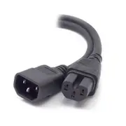 [MF-C14C15-02] 2m IEC C14 to IEC C15 High Temperature Male to Female