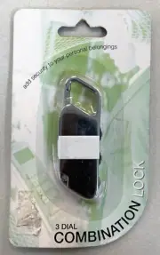 Rexel 3-Dial Combination Lock, Padlock, Baglock