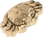[GLEAVI] Brass Crab Ornament: Rotatable and Miniature Crab Figurine - Symbol of Wealth and Unique Aesthetic Animal Sculpture for Bedroom Study Room and Office